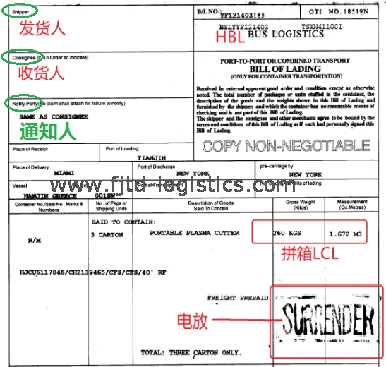 國(guó)際貨代精英提單上的Notify Party.png