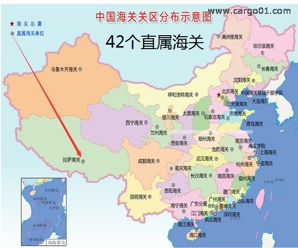 中國42個直屬海關關區分布示意圖.jpg